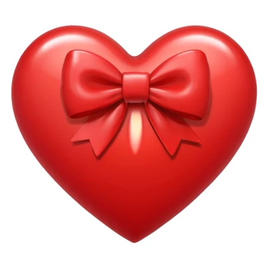 Heart with bow  sticker