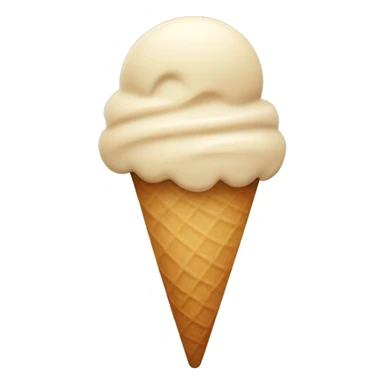 beige icecream sticker