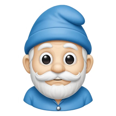 grandfather smurf  sticker