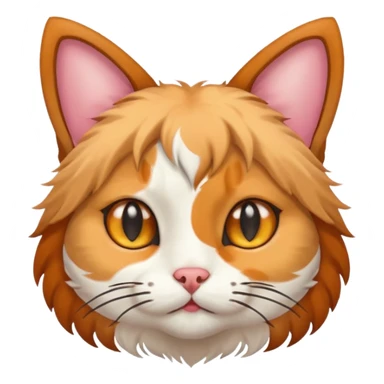 Cat with dog ears sticker