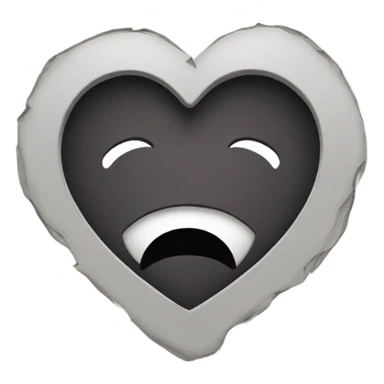 heart with a hole sticker