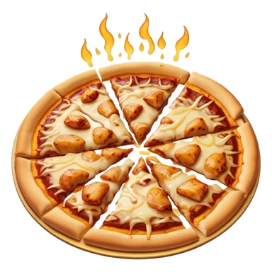 Bbq chicken pizza sticker