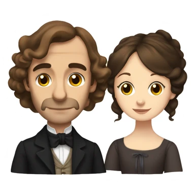 Jane Eyre and mr Rochester sticker