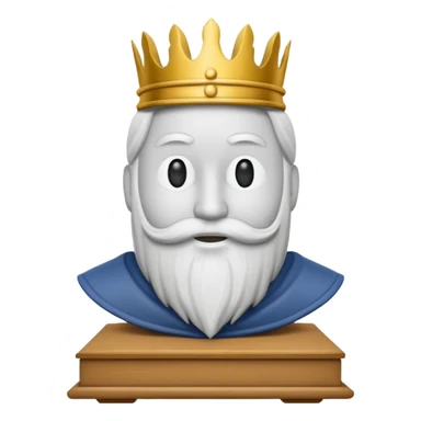 Koning van schaken geef het in de officiële form als die van de spel sticker