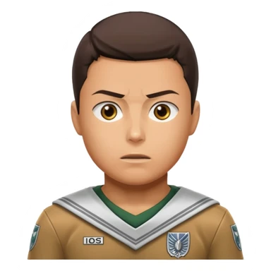 Ronaldo in attack on titan sticker