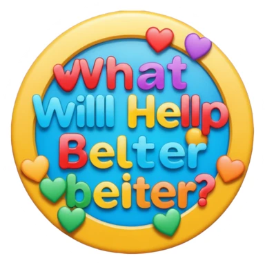 що допоможе мені почувати себе краще плакат з назвою sticker