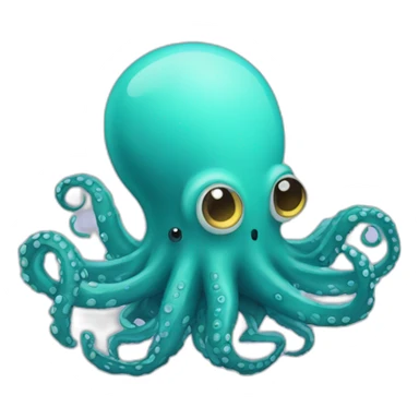 Pulpo con escafandra espacial sticker