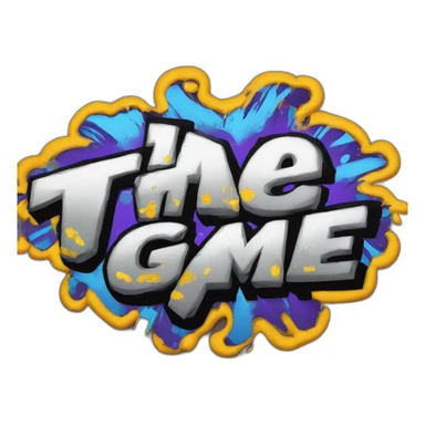 graffiti of the words "The Game" sticker