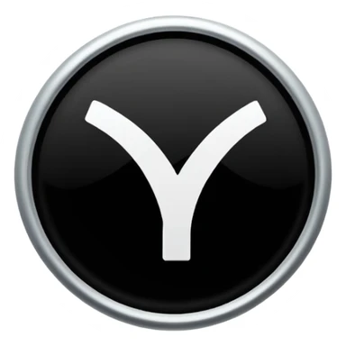 Black circle with a check mark on it sticker