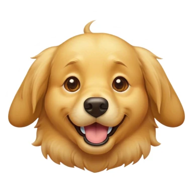 Cinematic Comical Golden Retriever Portrait Emoji, Head tilted dramatically with an exaggeratedly amused expression, featuring a vibrant golden coat with a lively sheen, wide, expressive brown eyes filled with playful disbelief, Simplified yet hilariously expressive features, highly detailed, glowing with a slightly sassy glow, high shine, dramatic yet playful, stylized with an air of cheeky mischief, bright and endearing, soft glowing outline, capturing the essence of a spirited and over-the-top companion, so meme-worthy it feels like it could side-eye its way into internet fame instantly! sticker