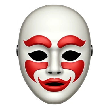 Modern day Tragedy comedy mask sticker