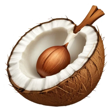 coconut with shall sticker