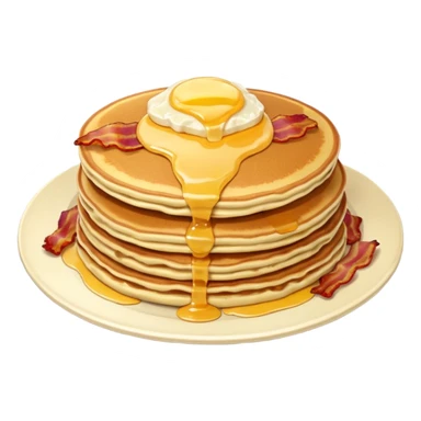 American breakfast sticker