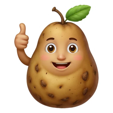 Make A potato doing thumbs up sticker
