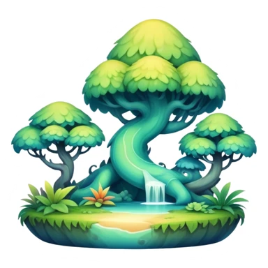  complex detailed gradients aesthetic-Fakémon-creature-scenery-deco sticker