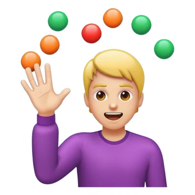 Slapping balls sticker