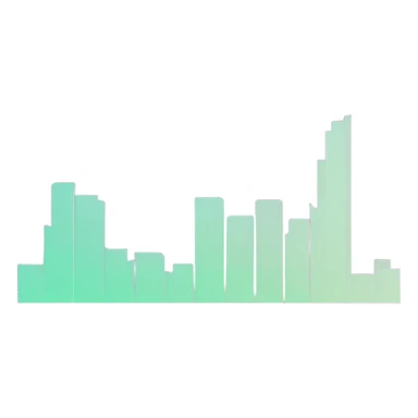 vaporware color trending up chart sticker