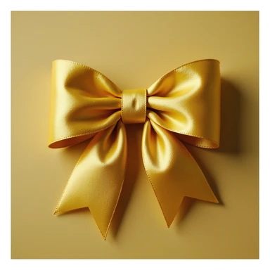 gothic yellow bow, photorealistic style, variation 3 sticker