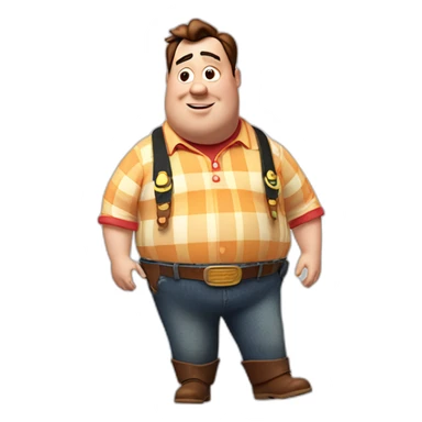 The fat guy from Toy Story sticker