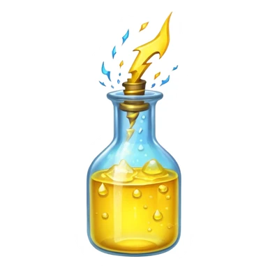 yellow potion and thunder sticker
