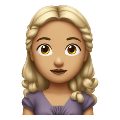 Bow down Girl with a dress￼ sticker