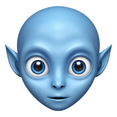 blue alien sticker