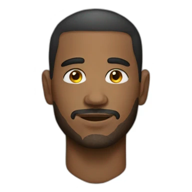 A man with a tattoo on his face sticker