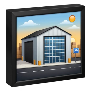 ambient warehouse at an angle sticker