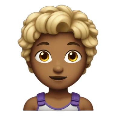 Girl muscular as a boy sticker