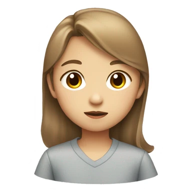 Asian boy kissing girl with light brown hair  sticker