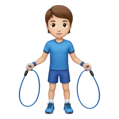 Boy with Skipping Rope sticker
