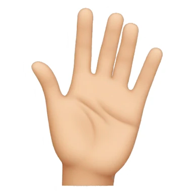 hand over a face sticker