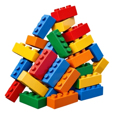 stack of colorful LEGO bricks sticker