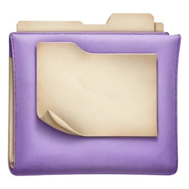 lilac parchment sticker