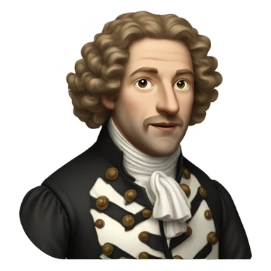 photorealistic england gentelman XVII century sticker