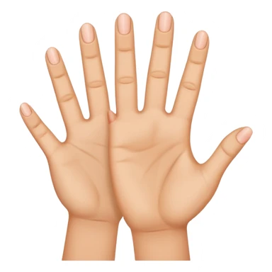 Holding up 4 fingers sticker