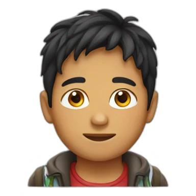 bolivian boy sticker