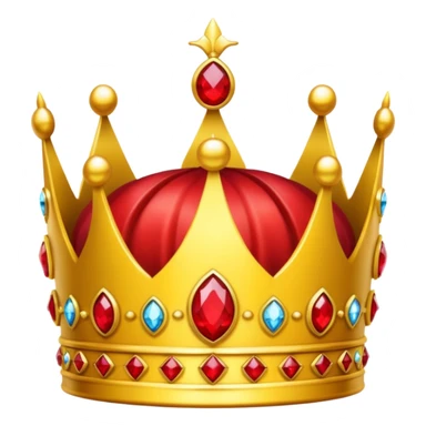 yellow crown with only red gems a lot red gems sticker