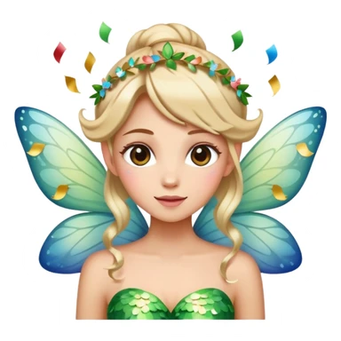 Beautiful Birthday Confetti fairy sticker