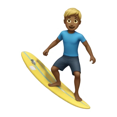 Boy surfing  sticker
