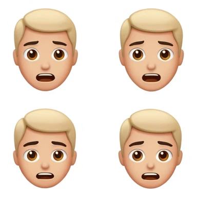 basic human emotions - happy, sad, angry, surprised, confused, excited sticker