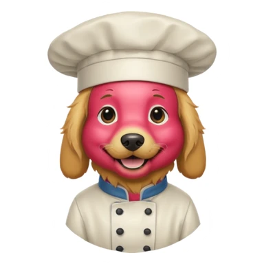 chef golden dog sticker