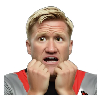 Eddie Howe biting nails sticker