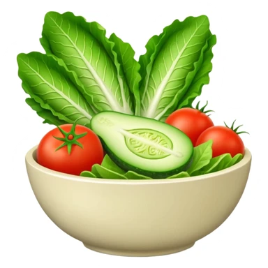 olive branch next to a bowl of salad sticker