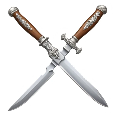 Old  royal knife in the auction sticker