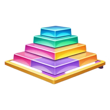 A spotlight-lit platform with glittery floor decorations. sticker