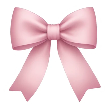 light pink bow  sticker