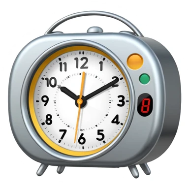 alarm clock sticker