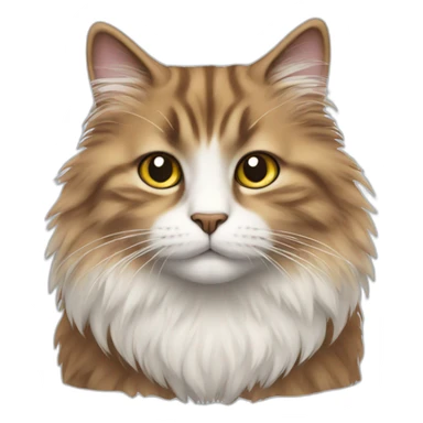 fluffy cat sticker