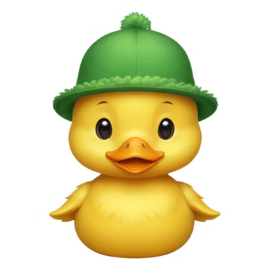 green hats, baby duck sticker